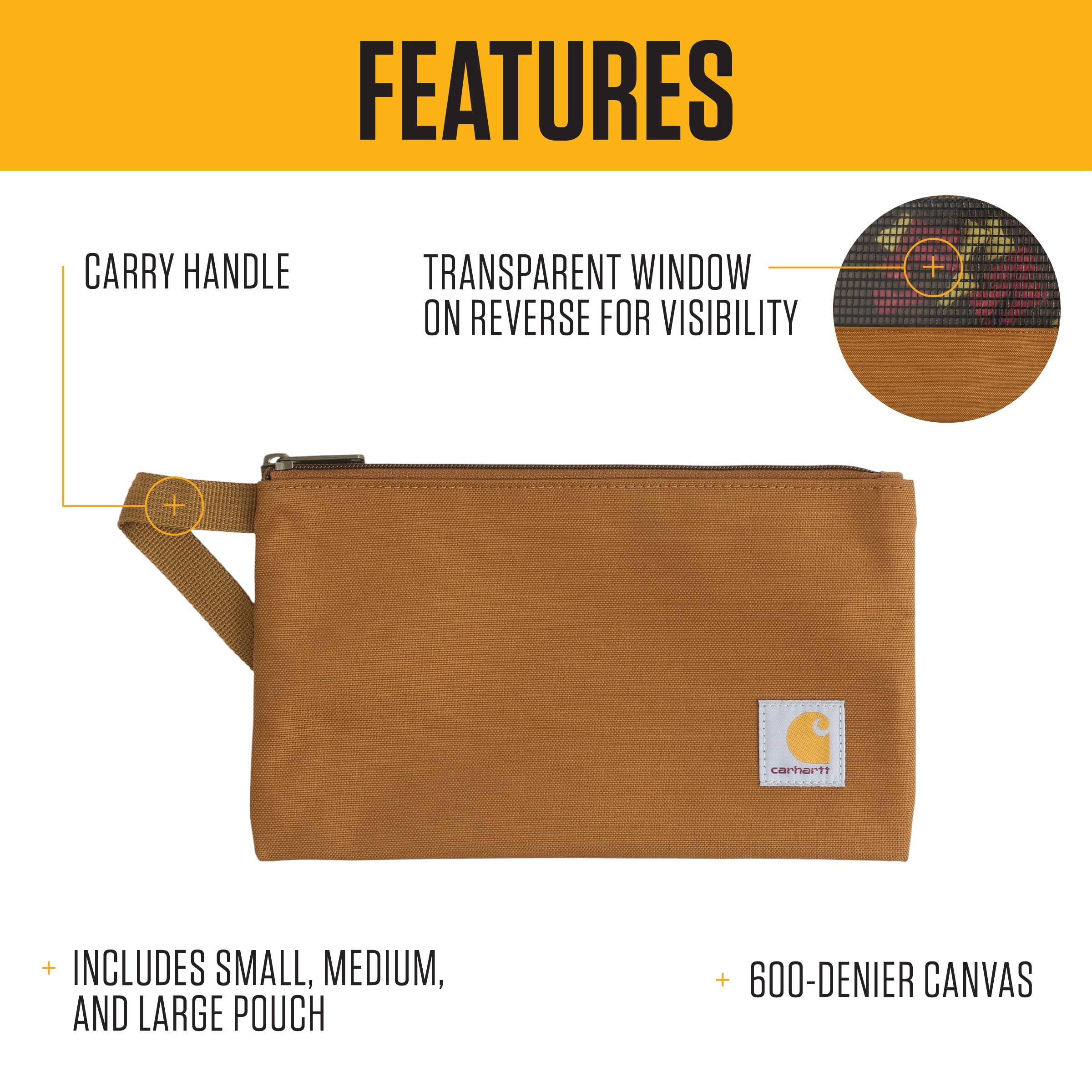 Carhartt Utility Multi-Size Pouch Set Carhartt Brown - Amazon.com